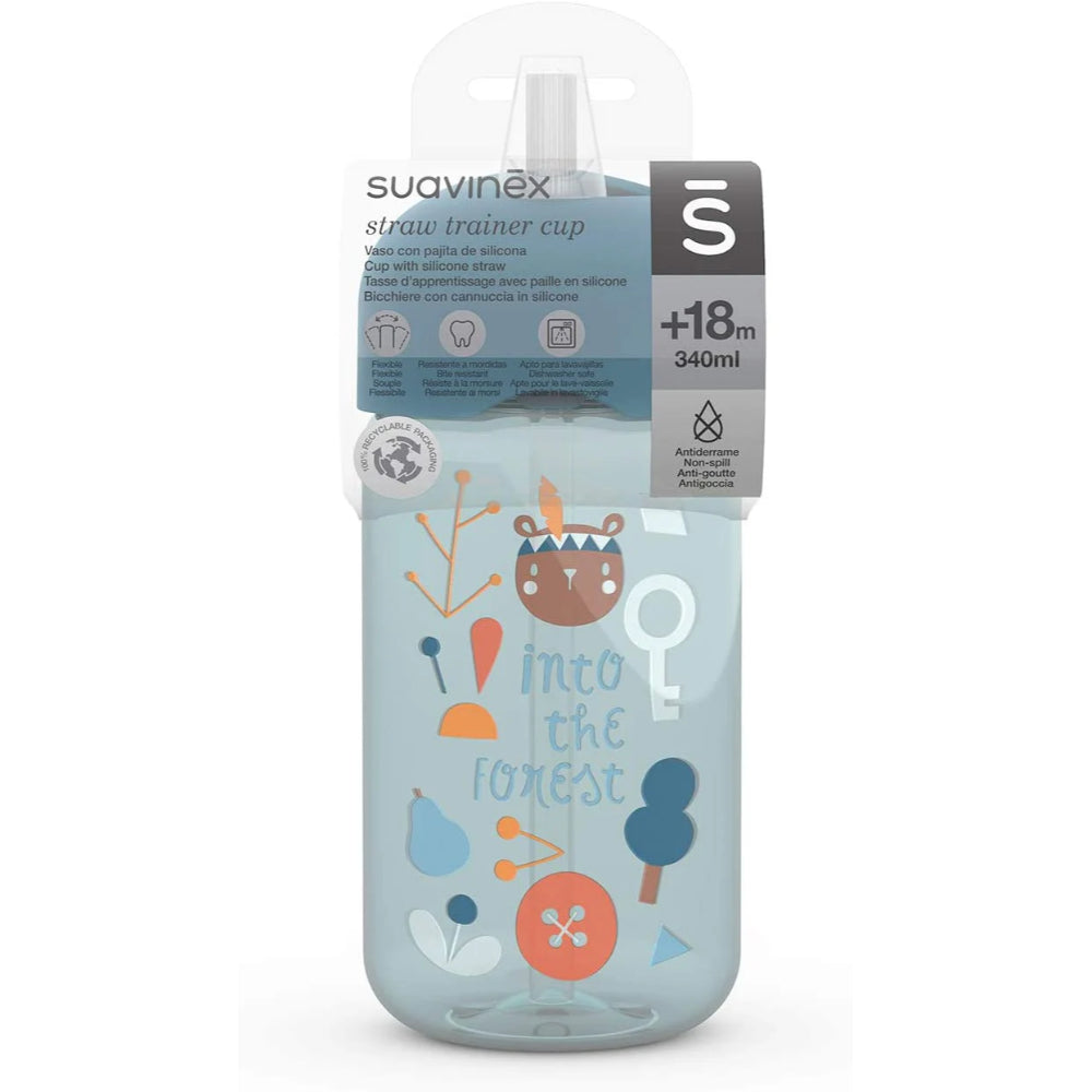 Suavinex-  botella con pajia |+18M