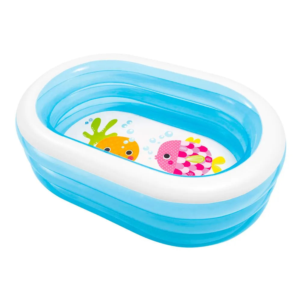 Intex - Piscina ovalada con figuras marinas