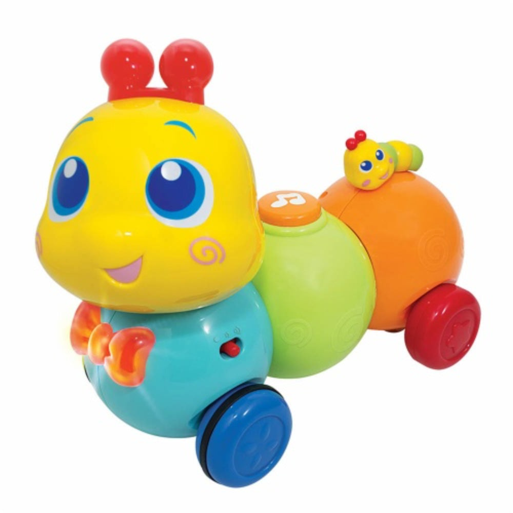 Juguete oruga con sonido