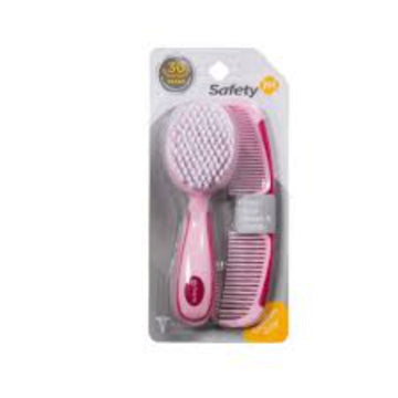 Safety 1st- Set de Peine y Cepillo Rosado