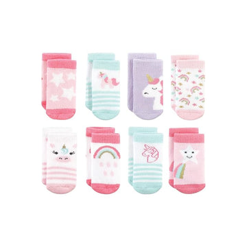 Baby Visión - set de 8 pares de calcetines de unicornio | 6-12m