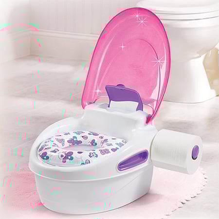 Inodoro para bebé niña Rosado 3 en 1