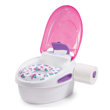 Inodoro para bebé niña Rosado 3 en 1