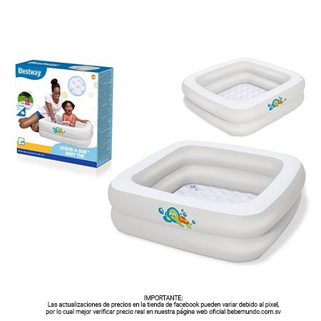 Bestway - Piscina para bebé color blanco