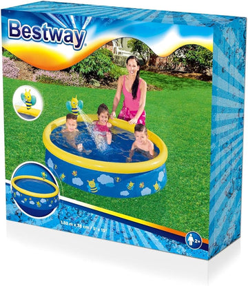 Bestway - Piscina azul con abejita al aire libre