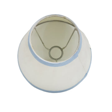 Pantalla de Lámpara Blanca y Azul