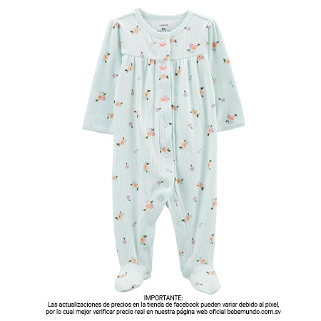 Carter's - Pijama de 1 pieza para niña NB