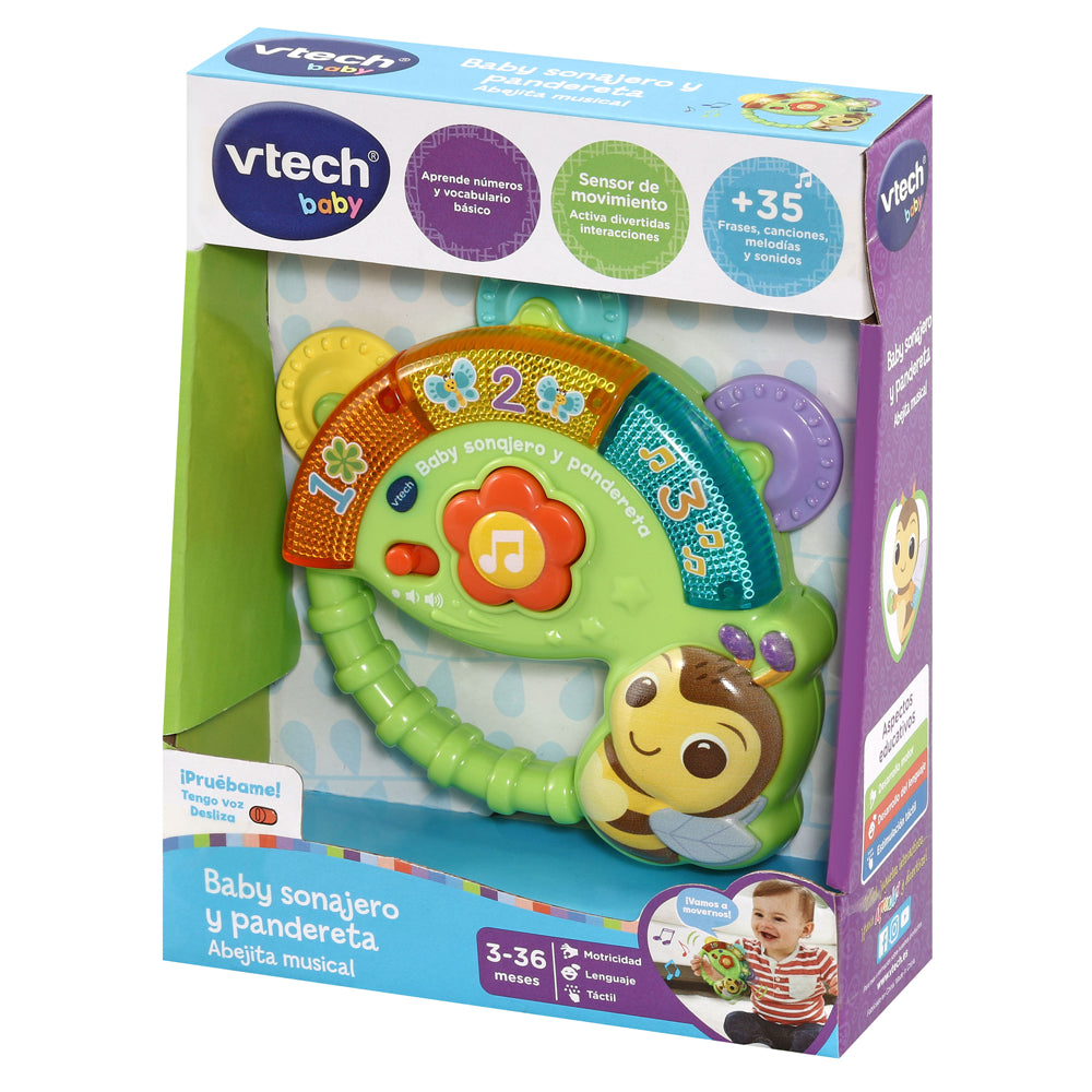 Vtech baby- pandereta musical interactiva |+3M