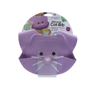 Melii - Babero de gatito morado