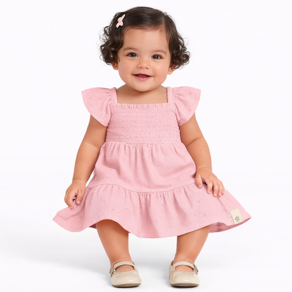 Brandili - Vestido con paletones | rosado