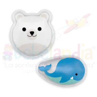 COMPRESAS DE AGUA PARA CONGELAR OSO Y BALLENA