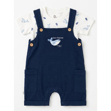 B4Baby - Conjunto para bebe Overoll | Ballena