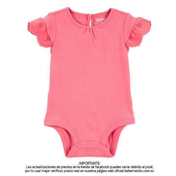 Carter´s - Body De Jersey Con Volantes Y Ojales +9M