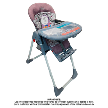Silla alta de comer rosada - Ultra Comfort - Born