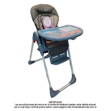 Silla alta de comer gris - Ultra Comfort - Born