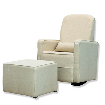 Silla reclinable con otomano | Amarillo