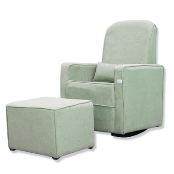 Silla reclinable con otomano | Verde