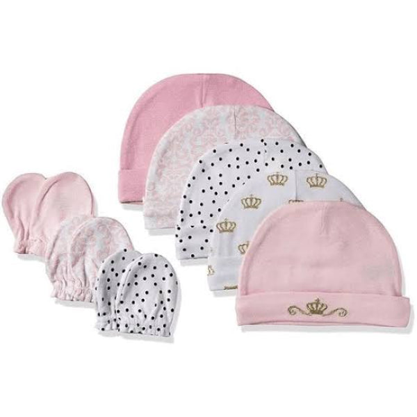 Baby visión-SET 8 PIEZAS GORRO Y MITONES NIÑAS