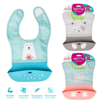 Genial – Babero Plegable de Silicona (Variedad)
