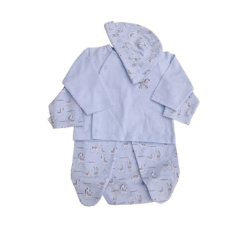 Peke- set de pijama cebra de 4 piezas |+3M