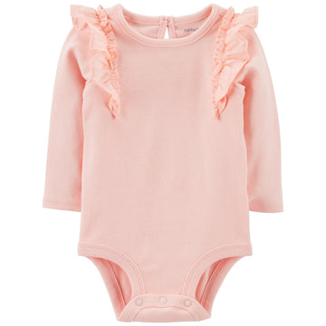 Carter´s- Mameluco rosado con manga larga | +12m