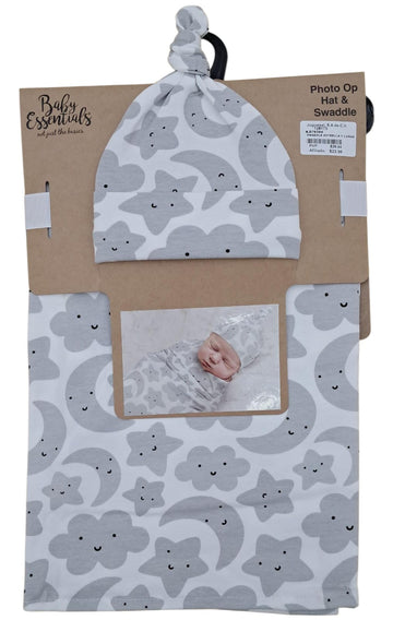 SWADDLE ESTRELLA Y LUNAS GRISES