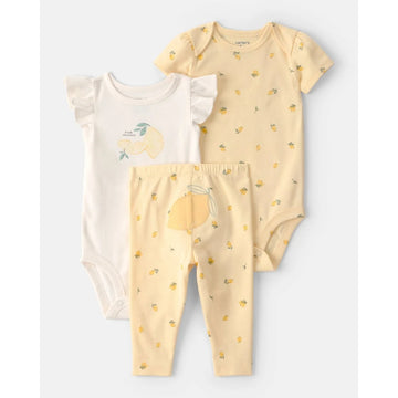 Carter´s - Conjunto de 3 piezas pantalón y mameluco | 3m+