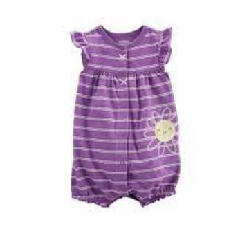 ENTERIZO /I G SUR PURPLE STRIPE FLOWER ART