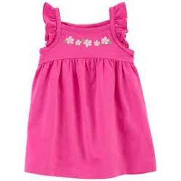 VESTIDO /I G DRESS PINK SOLID FLORAL ART