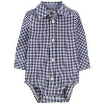 ENTERIZO / IB LS WVN BS NAVY CHECK BBG