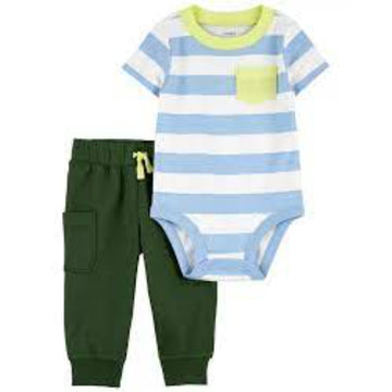carter´s-CONJUNTO DE DOS PIEZAS /I B BSPS BLUE STRIPE