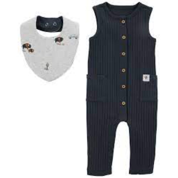 carter´s-CONJUNTO /1PC&BIB SET NAVY