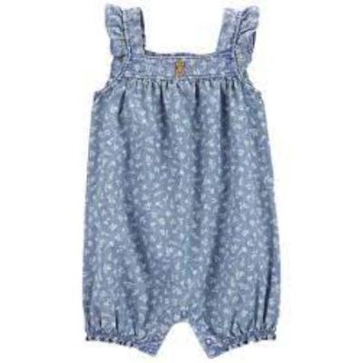 Carter´s - Enterizo romper azul NB