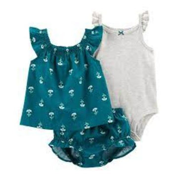 CONJUNTO SP23 I G 3PC DCS TEAL FLORAL PRINT 3M