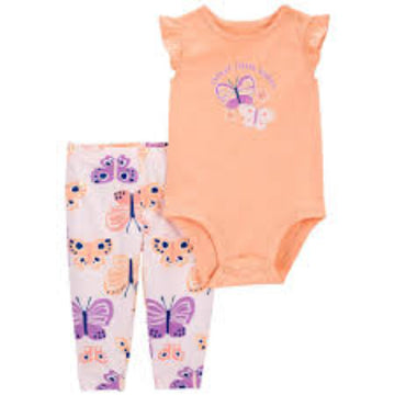 Carter´s - Conjunto de 2 piezas con estampado de mariposa | +6m
