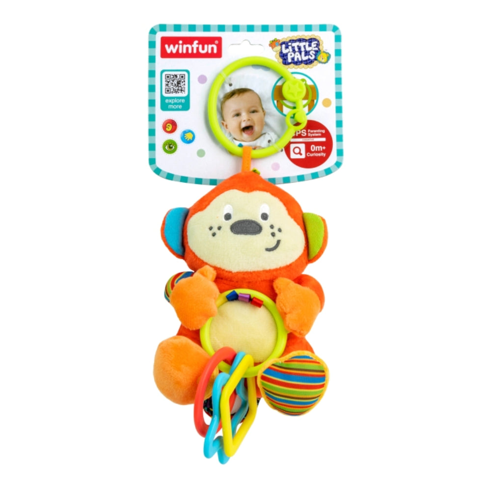 Set De 4 Sonajeros WinFun – Juego Sensorial Con Ventosa, Mariposa, Gusanito Y Flor, Para Bebés Recién Nacidos, Estimulación De Colores, Texturas Y Sonidos