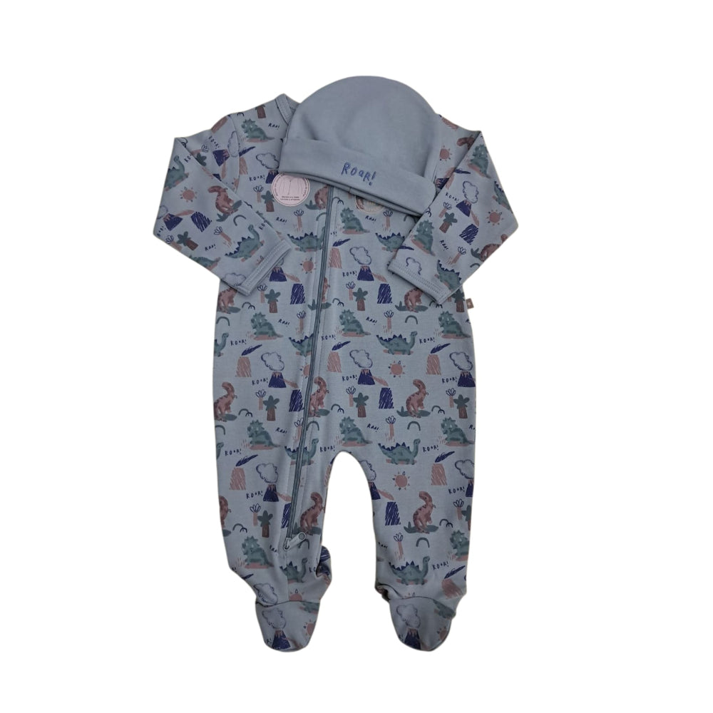 B4baby- pijama dino con gorro |+6M