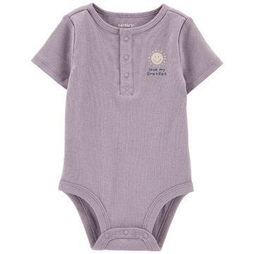 carter´s-ENTERIZO /SP23 I N SLOGANBS PURPLE GRANDPA SMILE