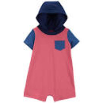 carter´s-ENTERIZO /SP23 I B 1PC ROMPER RED-BLUE COLOR BLOCK