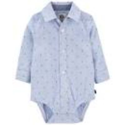 Carter´s - Camisa azul tipo enterizo 18M