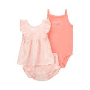 Carter´s- Conjunto de 3 piezas rosado | +6m