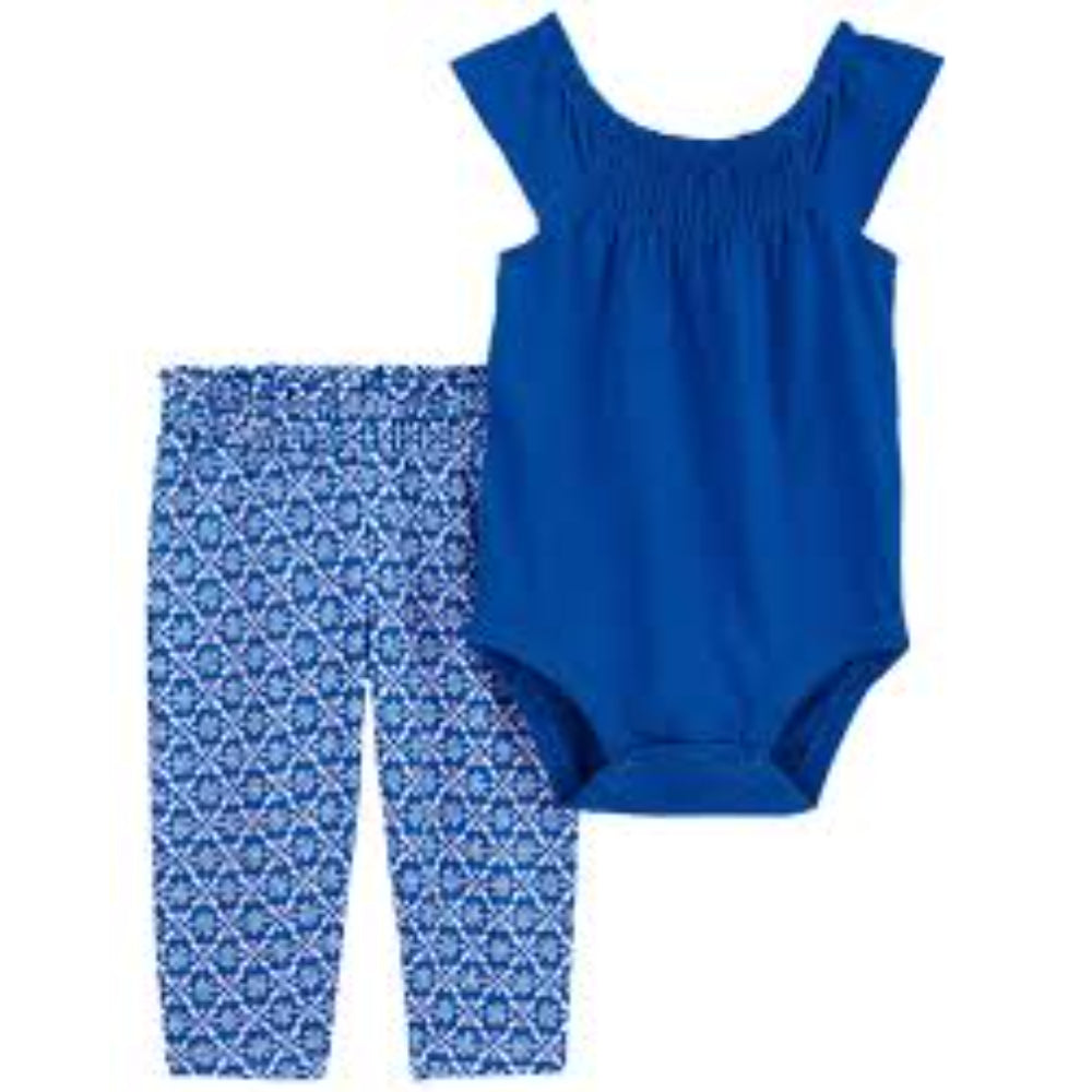 Carter´s - Conjunto de 2 piezas azul niña | +3m