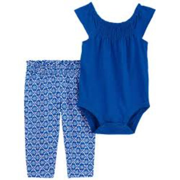 Carter´s - Conjunto de 2 piezas azul niña | +3m