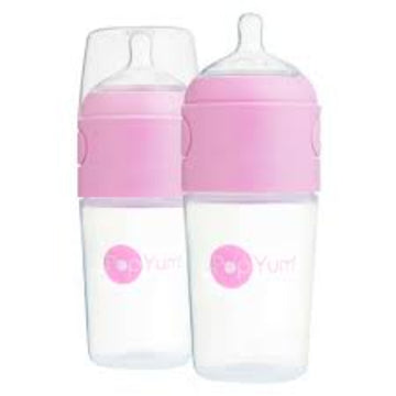 PopYum - Set de 2 biberones de 9oz pink