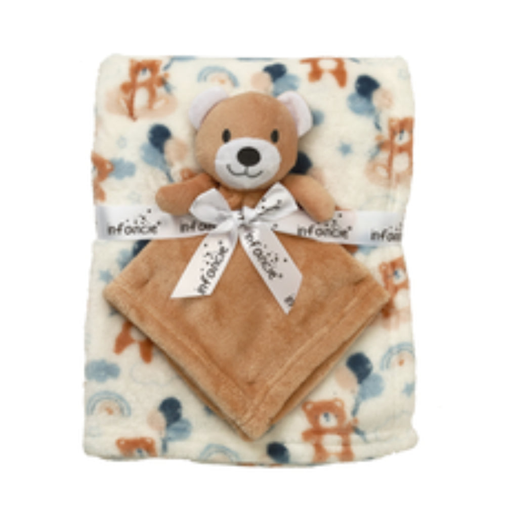 Revco - Manta con estampado de oso con manta de seguridad