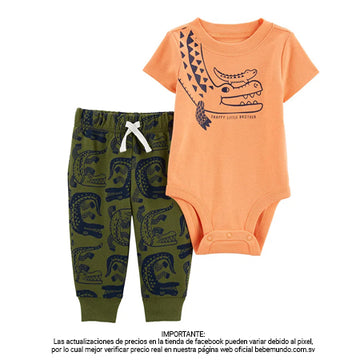 Carter´s - Conjunto de 2 piezas multicolor con estampado +6M