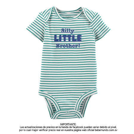 Carter´s - Enterizo rayas para niño +9M