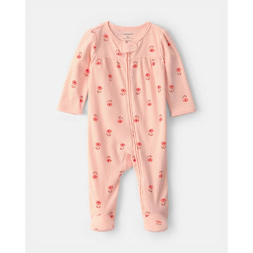 Carter´s - Pijama con pie rosado | +3m