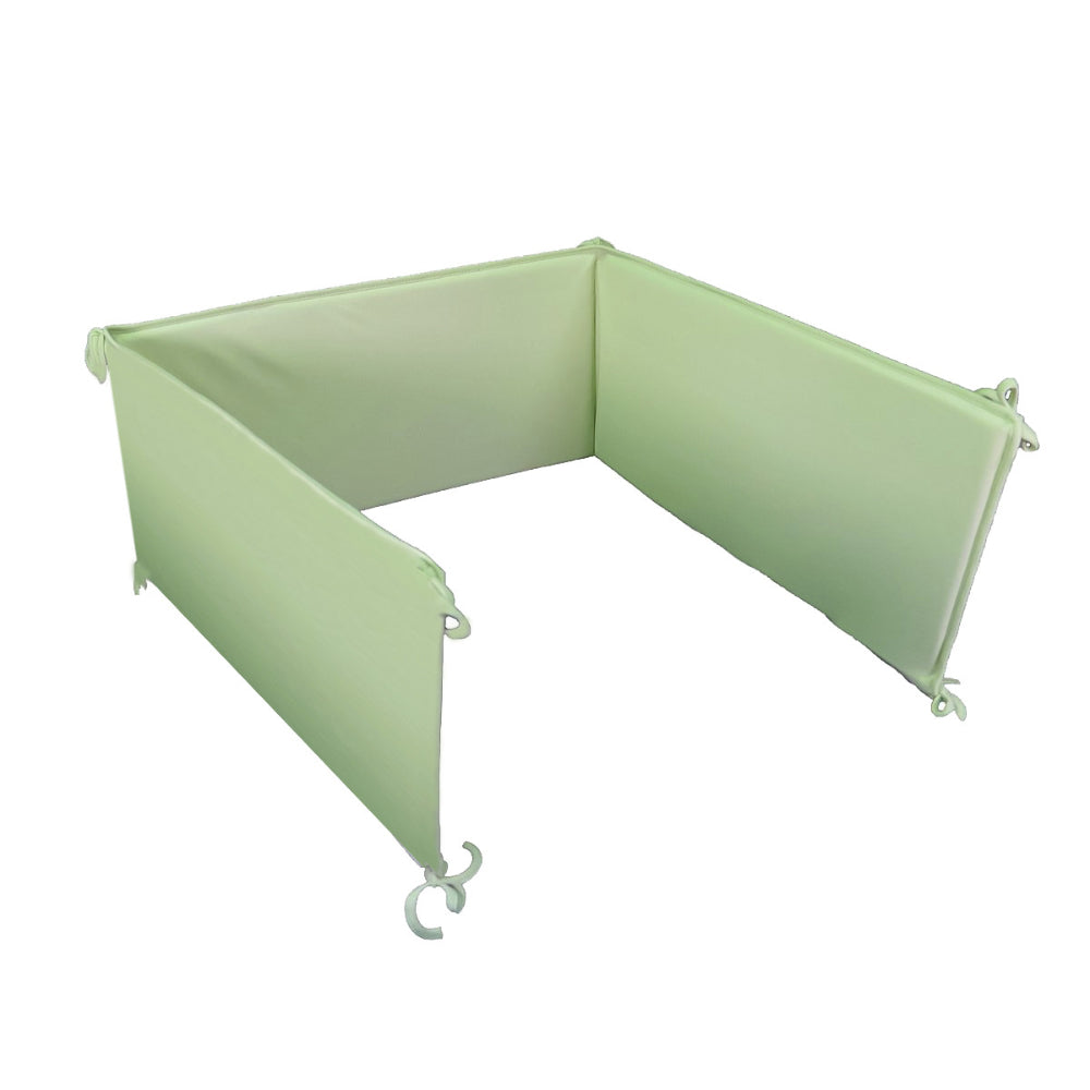 Bumper para cuna | Celeste y verde