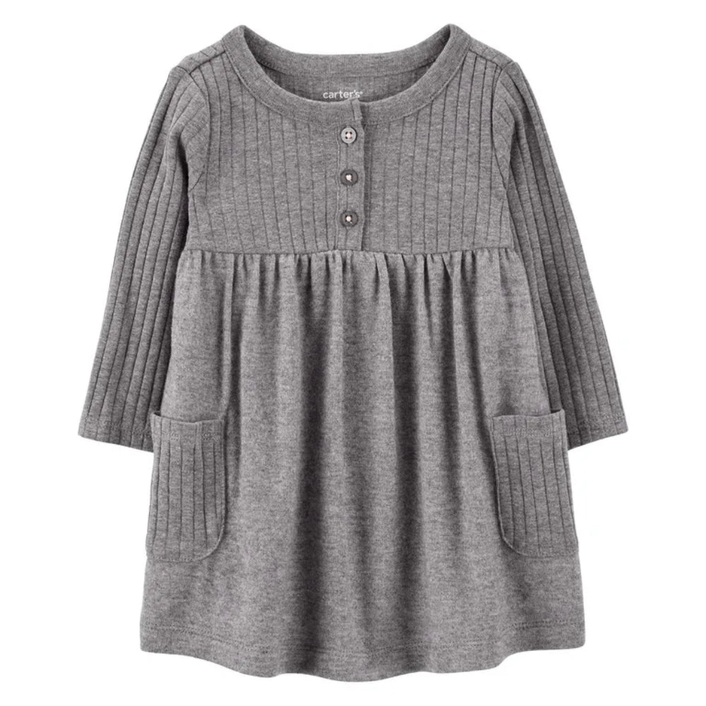Carter´s- vestido para niña gris |+3M